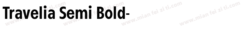 Travelia Semi Bold字体转换